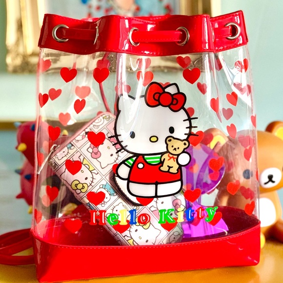 Hello Kitty Clear  Bucket Mini Backpack - Picture 2 of 7